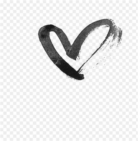 Black Heart Drawing Png Image With Transparent Background Toppng