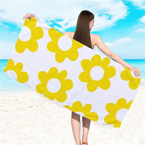 Famtkt Double Sided Printed Beach Towel Superfine Fiber Adult Swimming