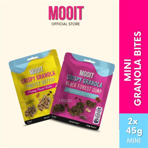 Bundle Of 2 Mooit Mini Crispy Granola 2 X 45g Halal Certified Lazada