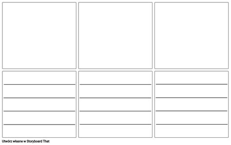 Pusty Szablon Scenorysu Z Liniami Storyboard Por Pl Examples