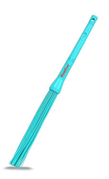 Homfine Long Handle Kharata Plastic Hard Bristle Broom For Bathroom