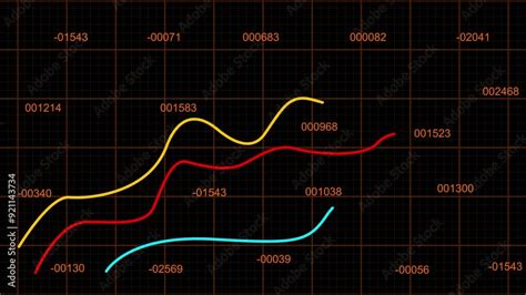 Infographic Growing Line Chart Graph Business Development Competition