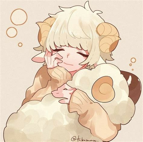 Pin By Nyoom On Tubarururu Sheep Kun Kawaii Anime Illustration