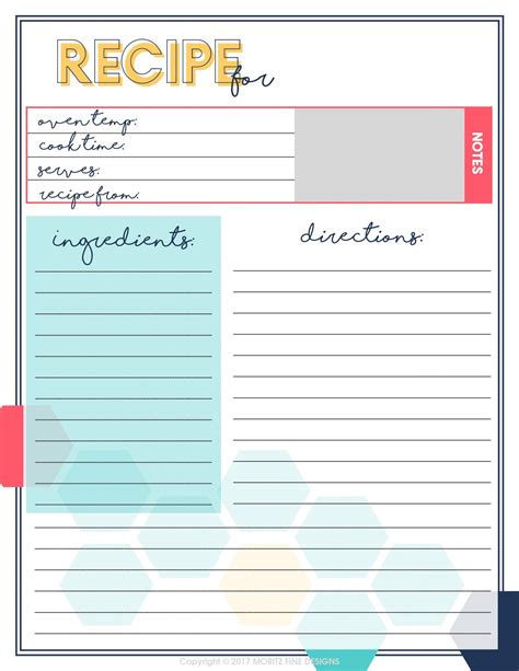 Free Printable Recipe Book