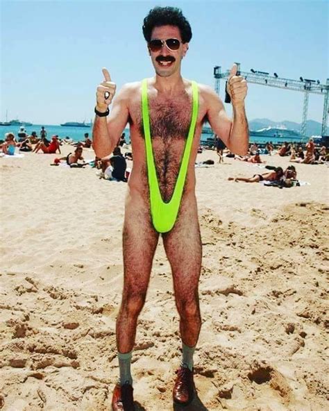 Create Meme Borat Sagdiyev On The Beach Sacha Baron Cohen Swimsuit