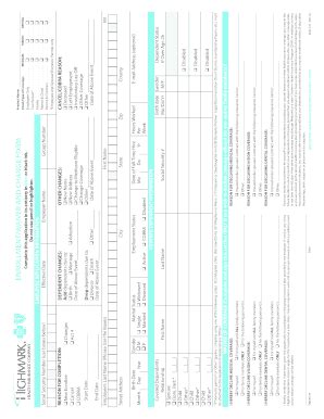 Fillable Online Highmark Blue Cross Enrollment Form Triangle Benefit