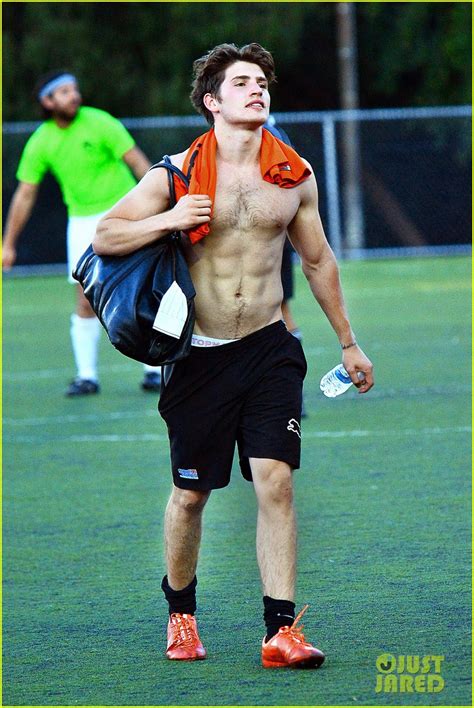 Full Sized Photo Of Gregg Sulkin Shirtless Soccer Bella Thorne Daniel