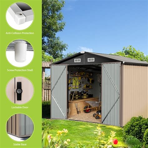 Aoxun 56 Ft X 85 Ft Economy Series Galvanized Steel Storage Shed In