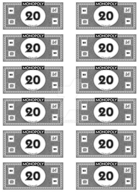 Monopoly Money – 20's by Leighboi on DeviantArt – Printable Monopoly ...