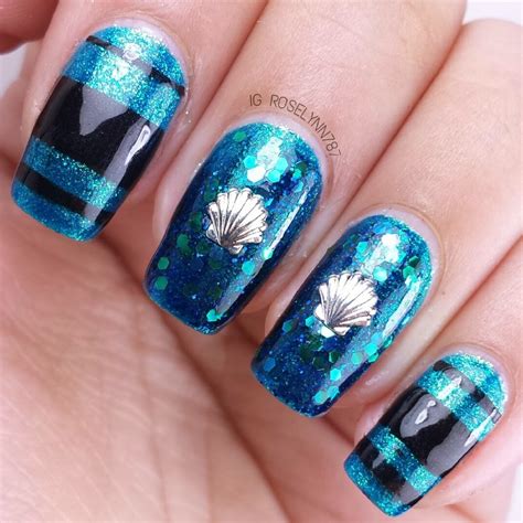 Mermaid Themed Nails Manicured And Marvelous