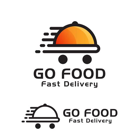 Modern Go Food Fast Delivery Logo Delivery Food Gradient Business