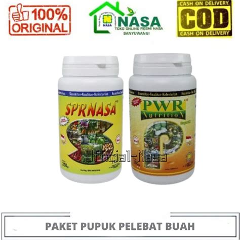 Jual Paket Pupuk Pelebat Buah Organik Nasa Power Nutrision Dan Super