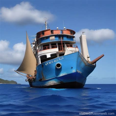 Blue Ship Stable Diffusion Online