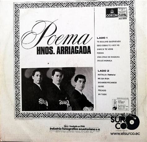 Vinilo Hermanos Arriagada Poema Vinyl Record