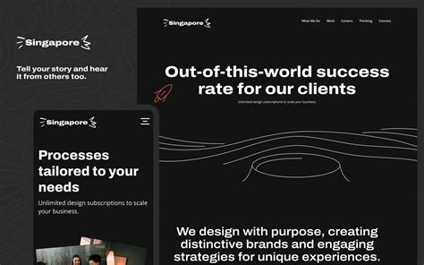 Singapore Webflow Agency Template On Behance