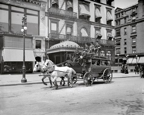 The 5th Avenue Express Omnibus Circa 1880s Old Pictures Nyc