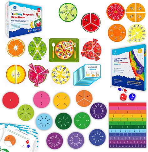 Amazon Simply Magic Pcs Magnetic Fractions Activities Class