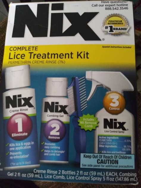 Nix Complete Lice Treatment Kit Exp 11 21 Ebay