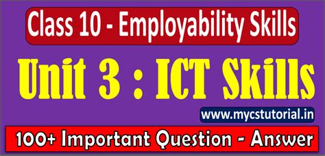 Class Employability Skills Unit Green Skills Question And Answer