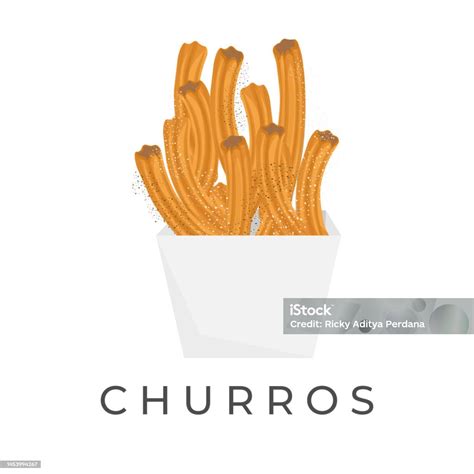 Churros Illustration In A Paper Box Stock Illustration Download Image