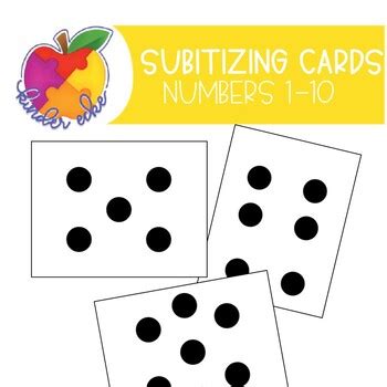 Dot Subitizing Cards With Numbers Kinderecke By Kinder Ecke