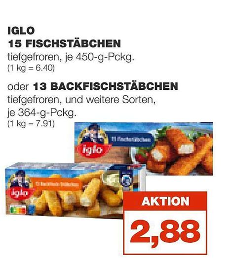 Iglo 15 Fischstäbchen Oder 13 Backfischstäbchen Angebot bei Real