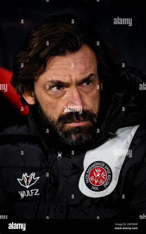 Istanbul Turkey January Coach Andrea Pirlo Of Fatih Karagumruk