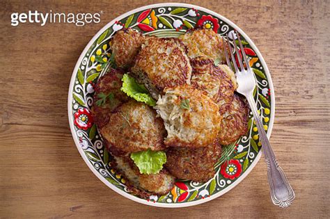 Potato Fritters Latkes Draniki Hash Browns Popular Dish In Many