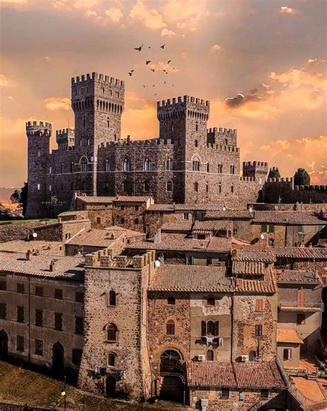 Torre Alfina Castle Acquapendente Viterbo Lazio Italy Castello