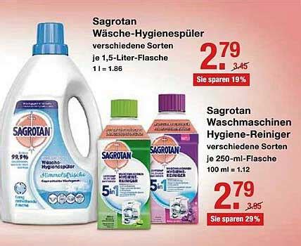 Sagrotan Waschmaschinen Hygiene Reiniger Angebot Bei V Markt