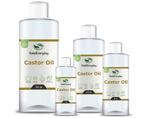 Castor Oil 32 Oz 100 Pure Cold Pressed Organic Hexane Free Etsy