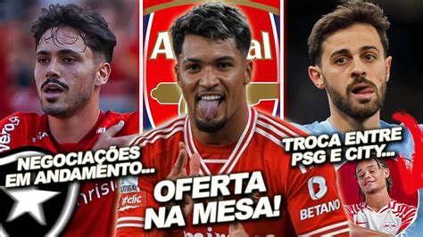 Arsenal faz oferta por Marcos Leonardo Botafogo negocia Maurício