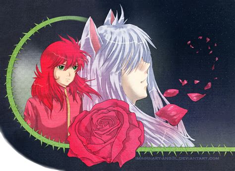 Kurama And Rose By Imaginary Ang3l On Deviantart