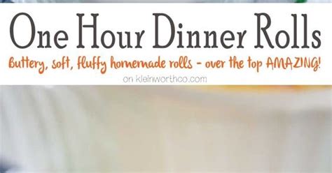 One Hour Dinner Rolls