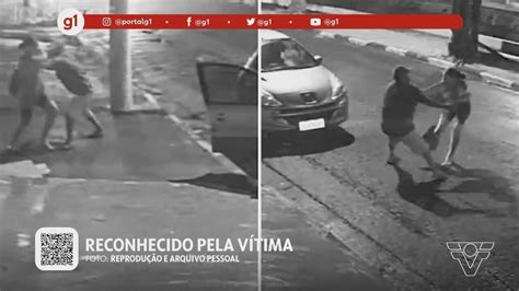 Vídeo G1 em 1 minuto Santos Homem que agarrou e forçou jovem a