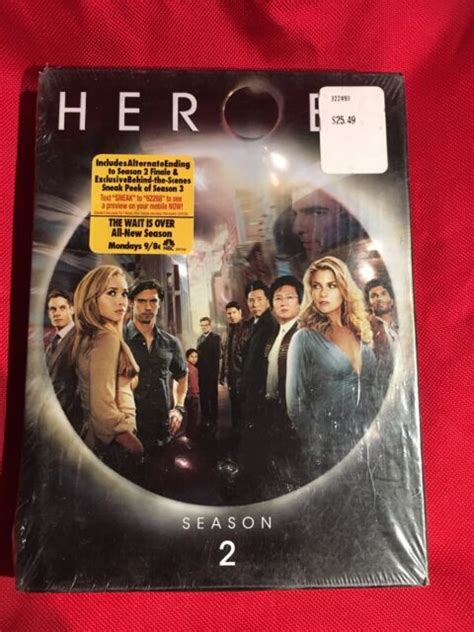 Heroes Season 2 Dvd 4 Disc Set New Sealed Ebay