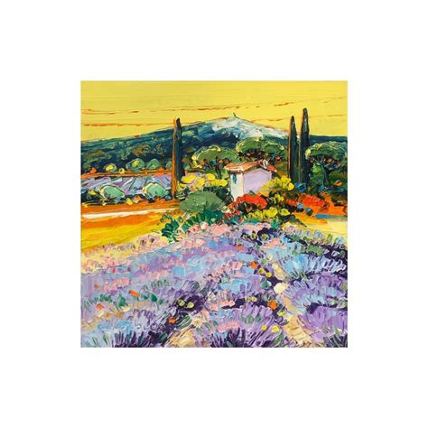 Peinture Lavande Et Mont Ventoux Par Corbi Re Liisa Carr D Artistes