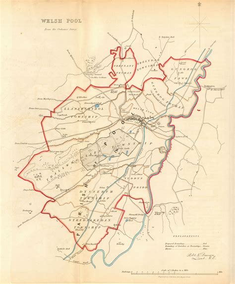 Welshpooly Trallwng Boroughtown Plan Reform Act Wales Dawson 1832