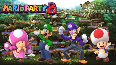 Mario Party Toadette Vs Luigi Vs Waluigi Vs Toad Dk S Treetop