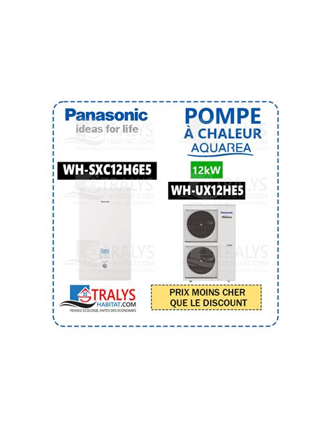 Pompe à chaleur 12 kW Aquarea TCAP Bibloc Génération H monophasé