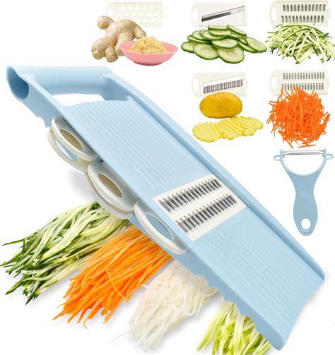 NACOLUS 5 In 1 Mandoline Slicer For Kitchen Vegetable Slicer Multi