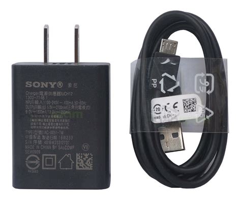 Sony Cargador Uch Y Cable Usb Tipo C R Pido Qualcomm Cuotas Sin