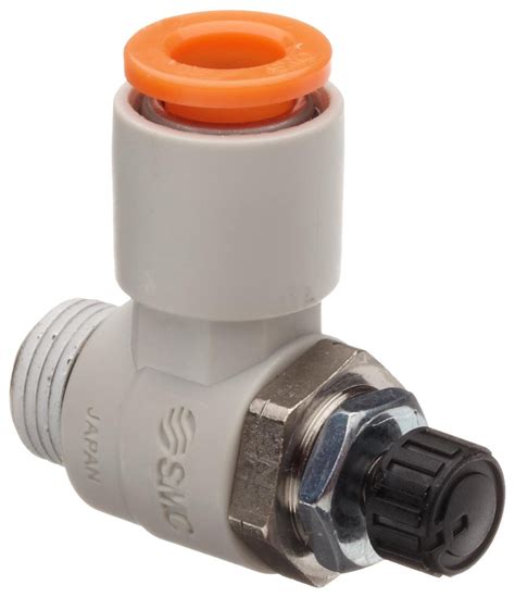 Smc As Fm N S Air Flow Control Valve With Push To Connect