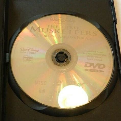 The Three Musketeers All For One And One For All DVD 1993 Walt Disney