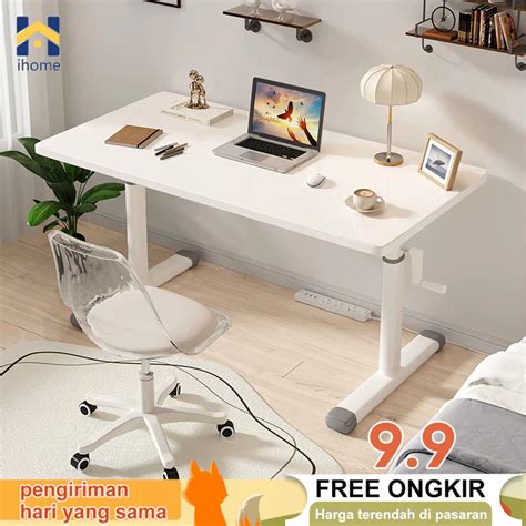 Jual Ih Stand Meja Laptop Adjustable Height Standing Desk Roda Portable