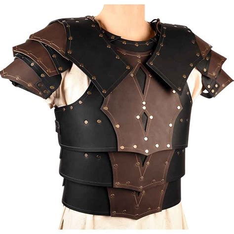 Leather Cuirass With Pauldrons Etsy