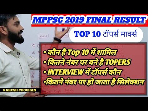 Mppsc Final Result Toppers Mppsc