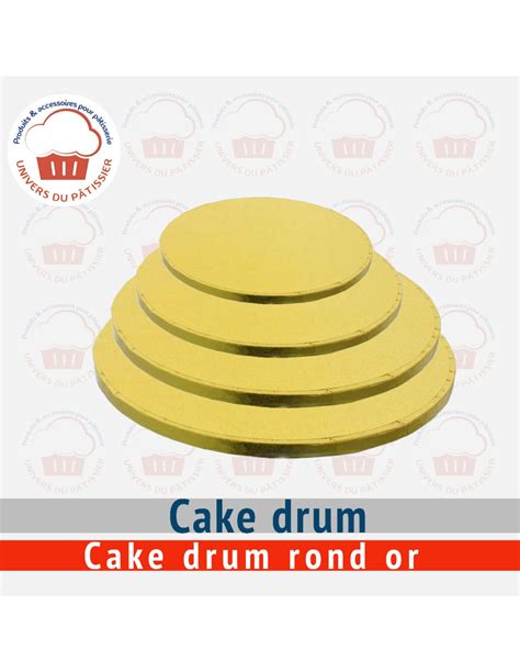 Cake Drum Rond Or