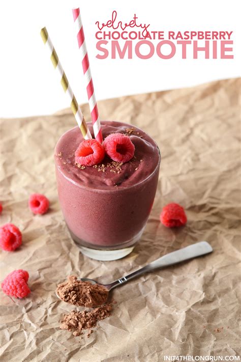 Velvety Chocolate Raspberry Smoothie