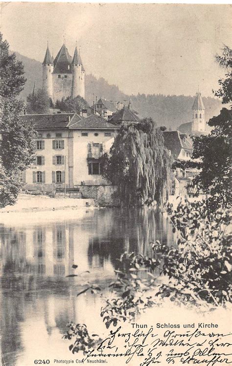 Thun Schloss Und Kirche Ansichtskarten Shop Ak Fundus